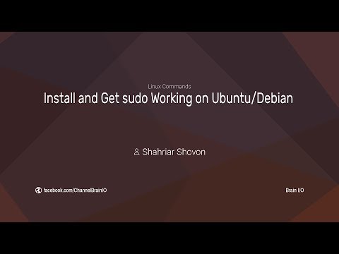 Install and Get sudo Working on Ubuntu/Debian