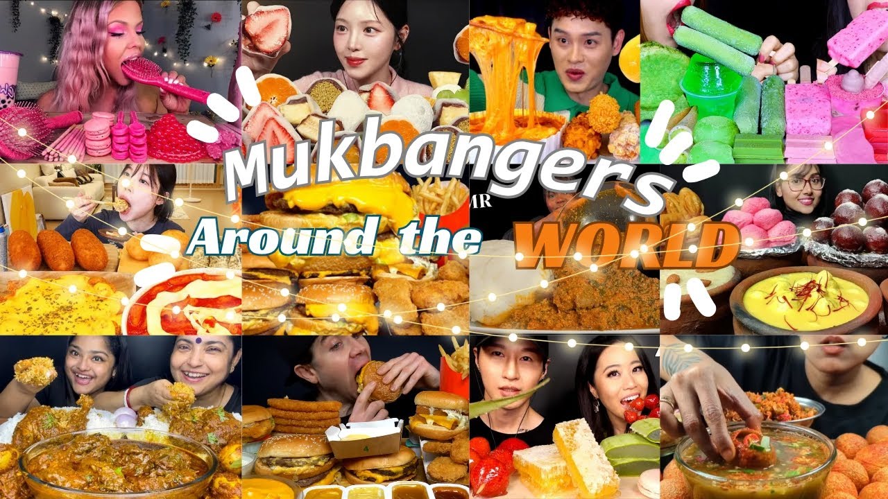 Watch this if you're Hungry🤤 | Mukbangers around the world*CRUNCH SOUNDS* | @MaddyEats