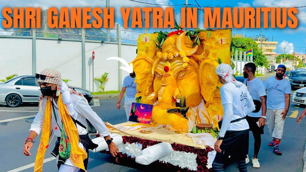 Shri Ganesh Yatra in QUATRE borne , Mauritius 🇲🇺 