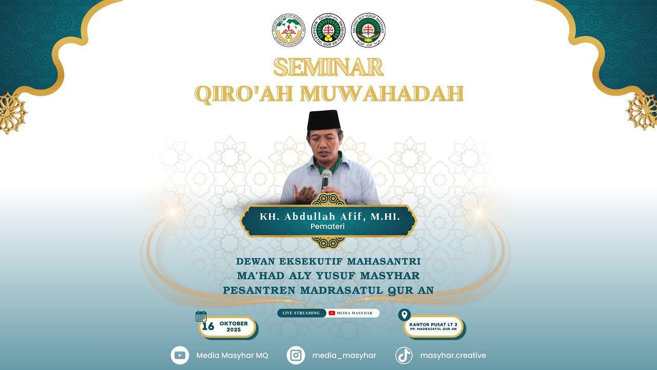 LIVE | WORKSHOP QIRA'AH MUWAHHADAH | MA