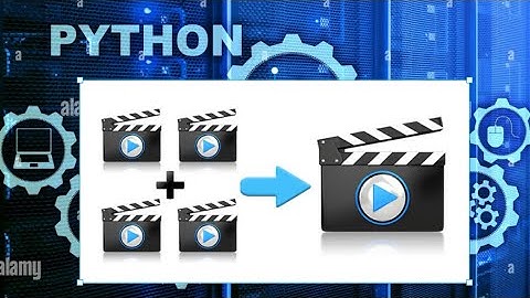 Python - How to merge videos step by step
