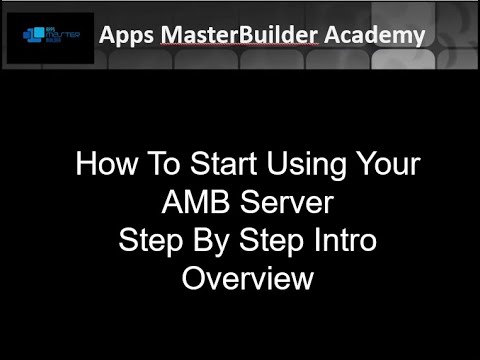 AMB CMS Mobile Apps Development Server :  Step By Step Basic Overview To Create Your Own First App