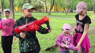 Игры тир стрельба бластер NERF HD Games shooting gallery shooting Blaster 2017 screenshot 5