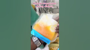 Platelet transfusion procedure #dialysisstudy #plateletcount #transfusion #shortvideo #ytshorts