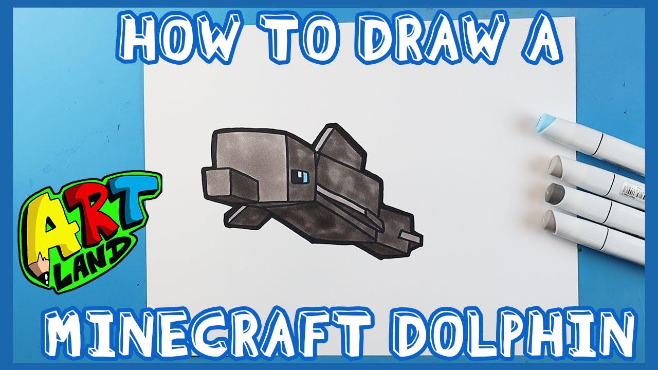 510  Minecraft Dolphin Coloring Pages  Free 510  Minecraft Dolphin Coloring Pages  Free