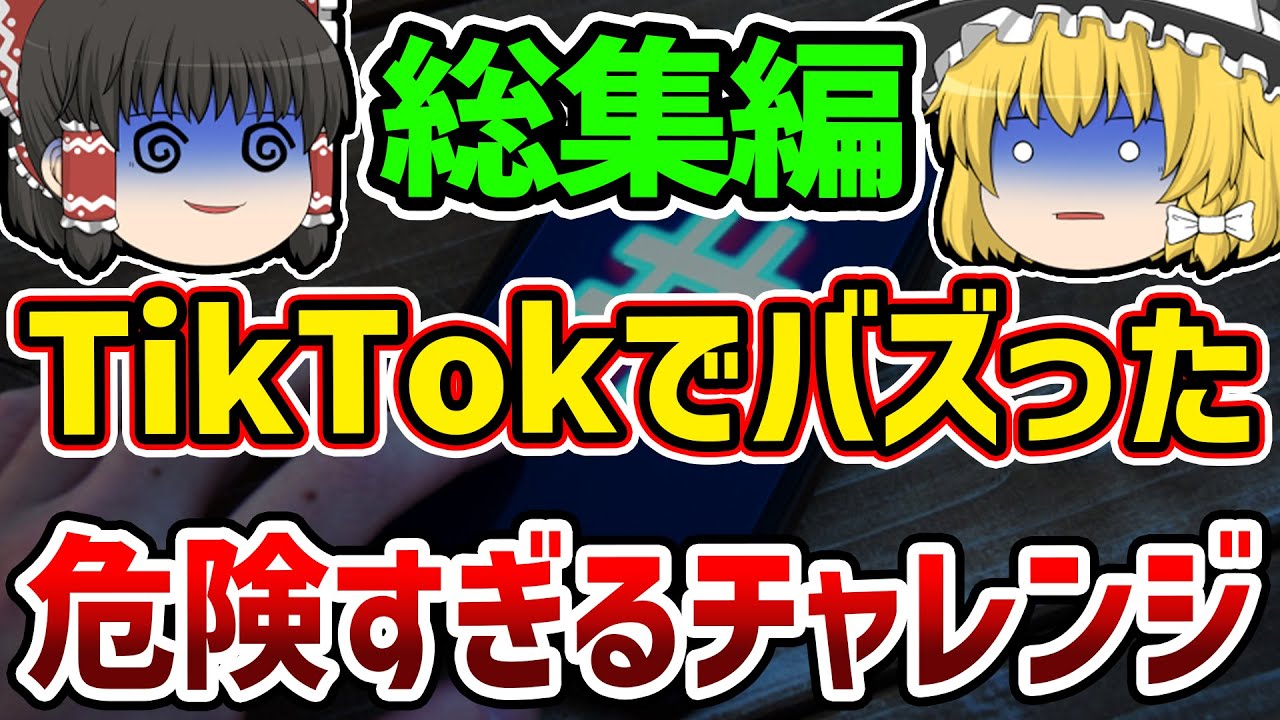 【総集編】【作業用】承認欲求のために危険すぎる行動に…TikTokでバズってしまったヤバすぎるチャレンジ【ゆっくり解説】