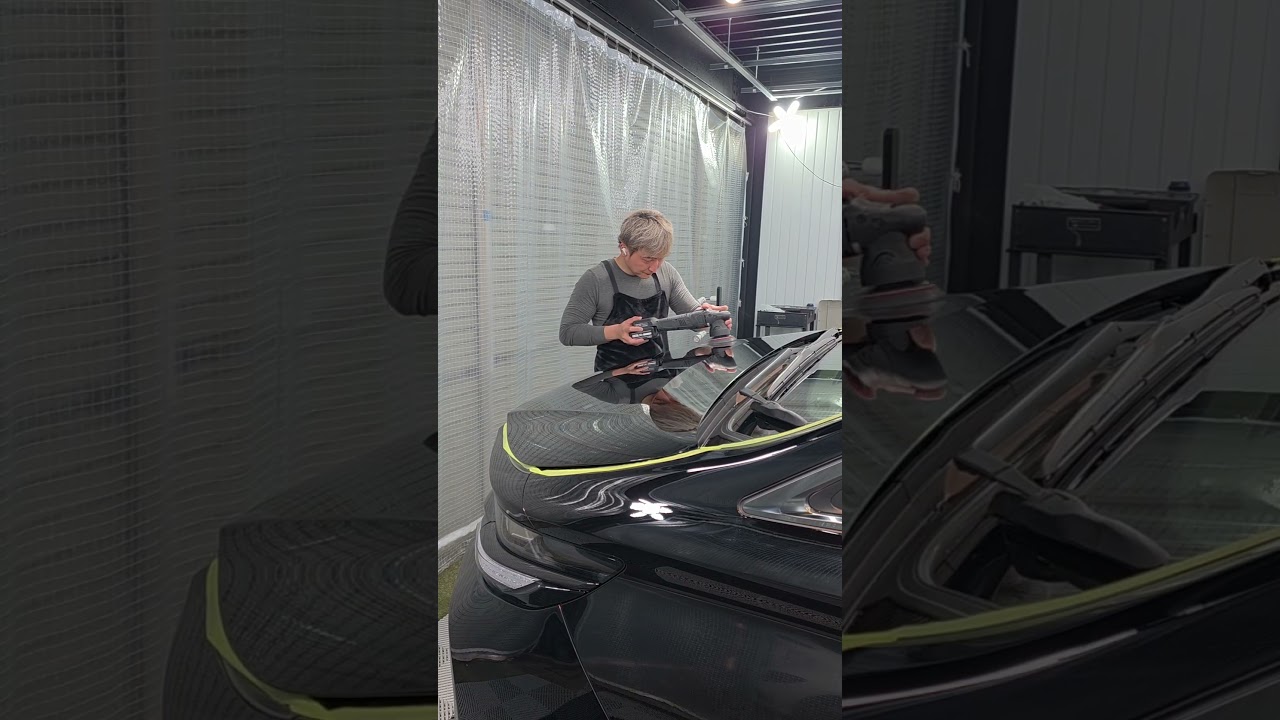 なぜか嫌われるトヨタのブラック。磨きます！ #コーティング #automobile #キーパーコーティング #detailing #平面研磨 #coating
