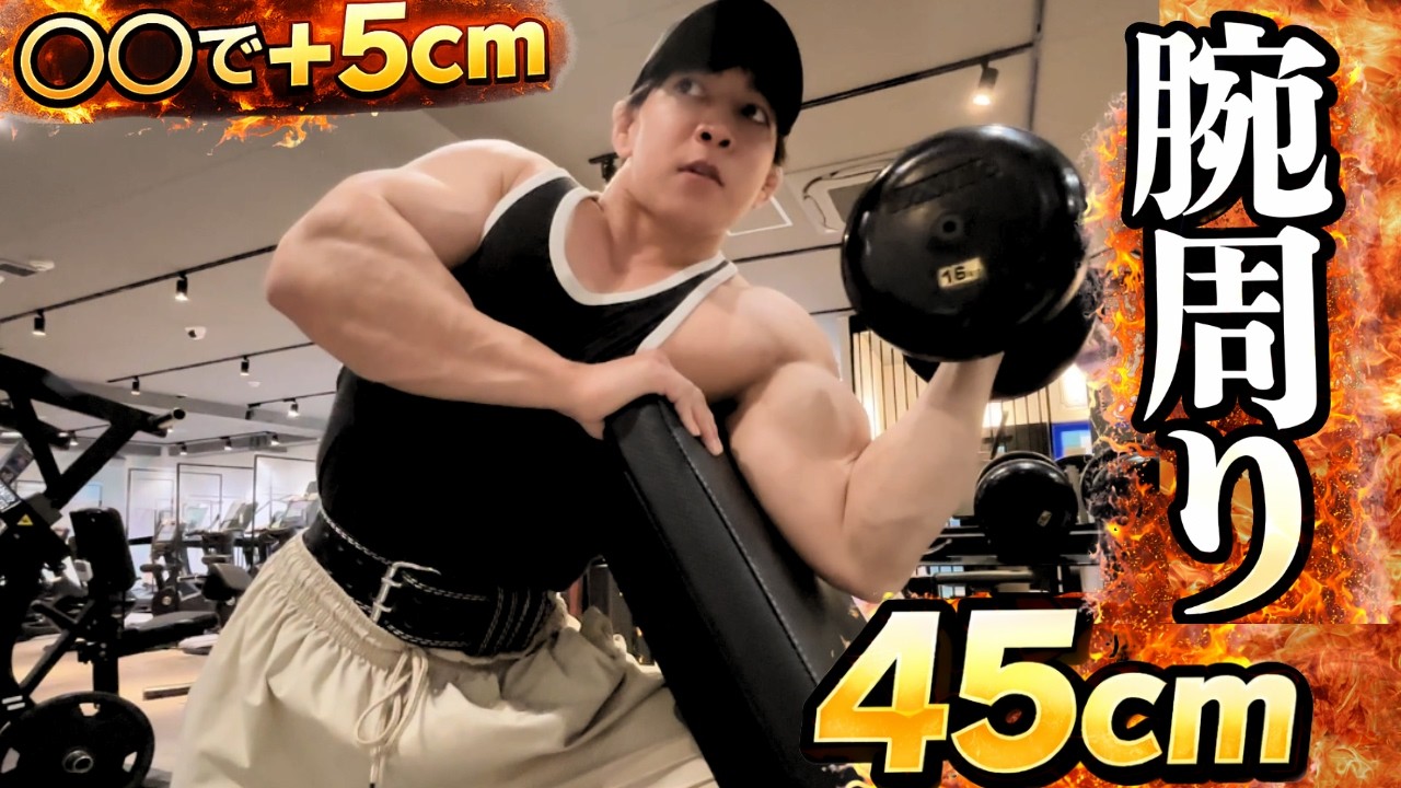 【腕周り45cm】極太の腕を作るガチメニュー