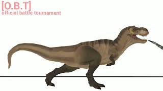 [O.B.T] tyrannosaurus(rexy) VS trabossaur