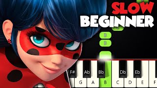 Miraculous Ladybug Theme | SLOW BEGINNER PIANO TUTORIAL + SHEET MUSIC by Betacustic screenshot 3