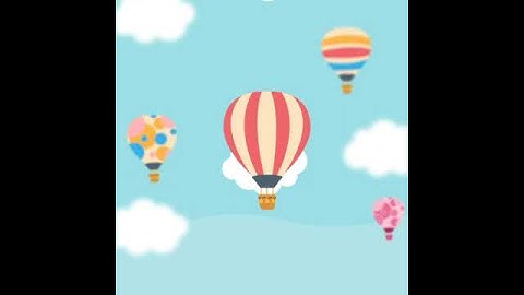 Travel Balloons Flying Animation