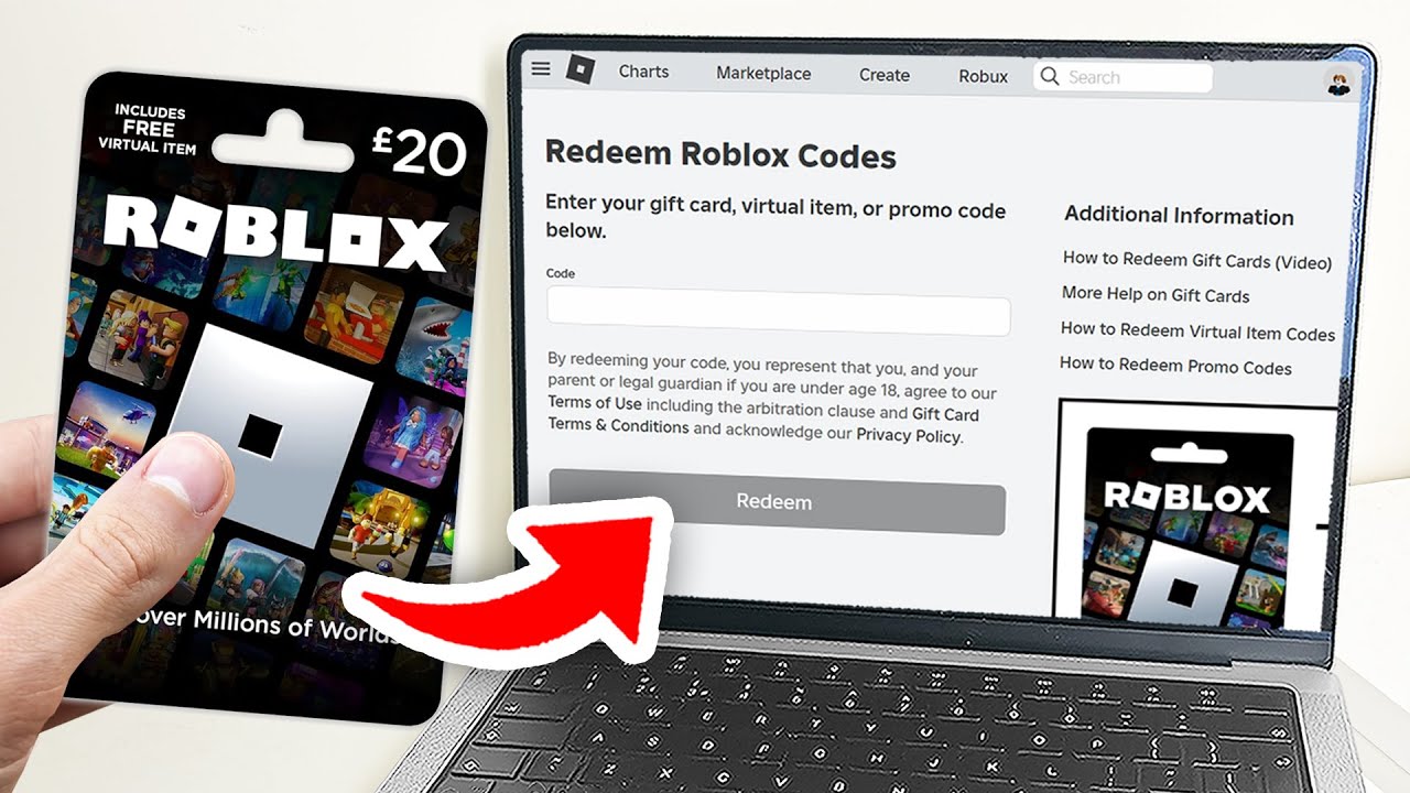 How To Redeem A Roblox Gift Card - Full Guide - YouTube