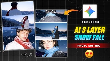 Instagram Trending Snow Ai Photo Editing in Google Gemini | Instagram Viral Snowfall Photo Editing