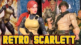 Scarlett! Gijoe Classifed series retro card-back action figure hasbro pulse vintage comparison