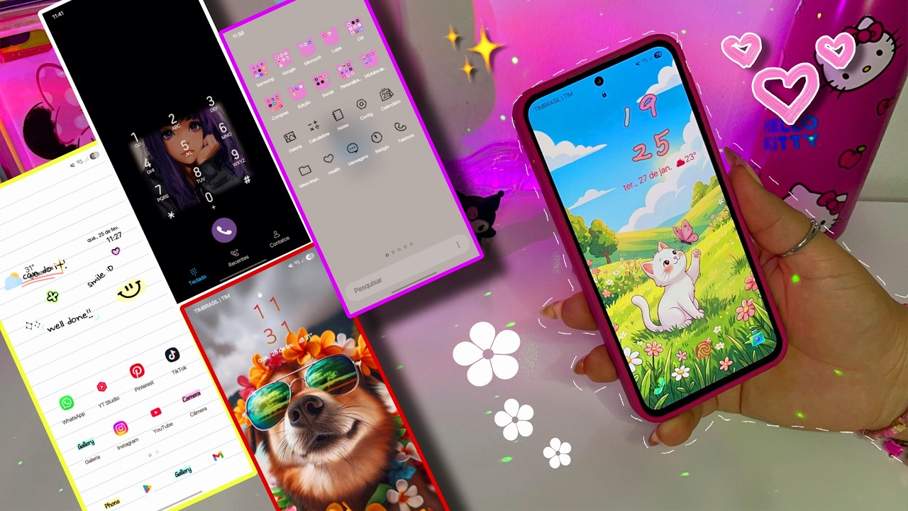 O SEU SAMSUNG VAI  PARECER OUTRO DEPOIS DESSES 😍 7 temas novos!