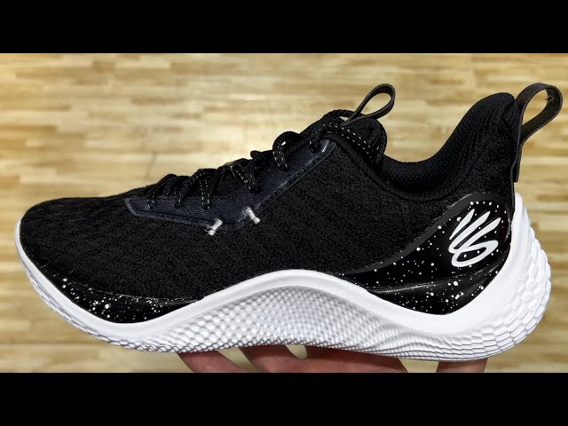 Under Armour Curry Flow 10 Team Black White Basketball Shoes  display picture 2