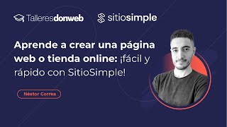 Crea una página web o tienda online: ¡fácil y rápido con SitioSimple!