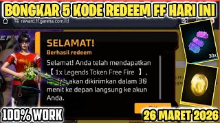 Kode Redeem Free Fire Terbaru 26 Maret 2026 Hari Ini