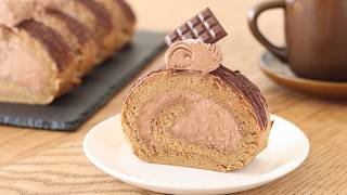 Glutenfree Chocolate & Coffee Swiss Roll CakeHidaMari Cooking