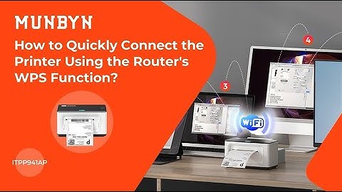 【MUNBYN RealWriter ITPP941AP Support AirPrint】Connect the Printer Using the Router