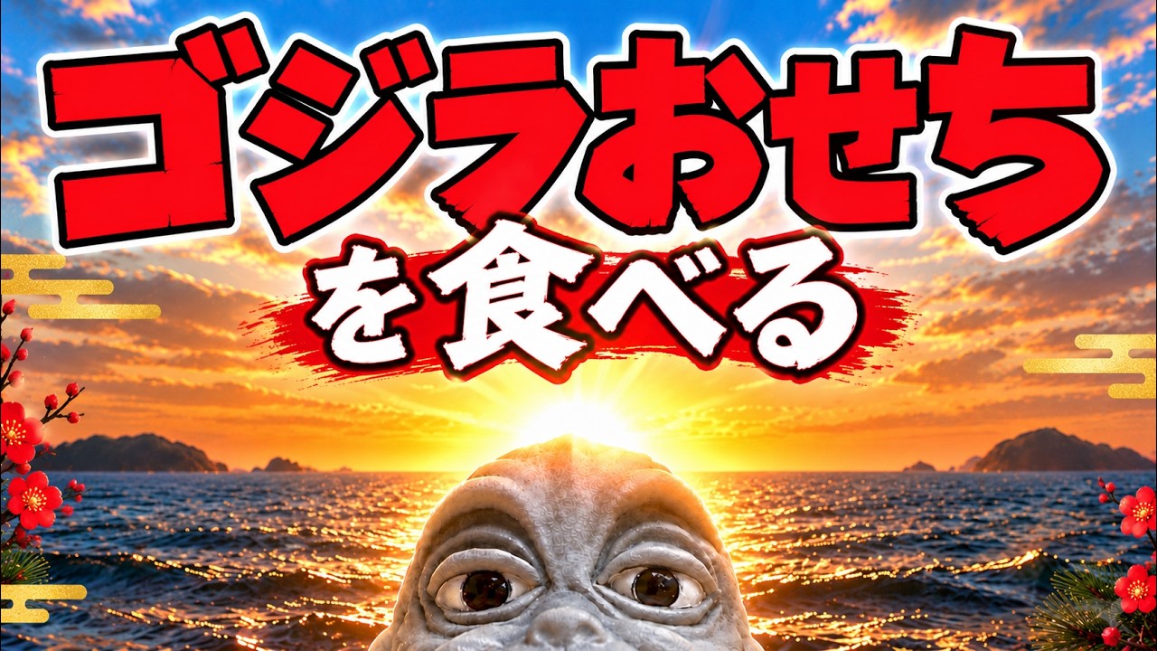 ゴジラおせち2027を食べる配信【ゴジラ&ミニラ フィギュア付き】※時間
