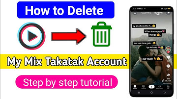 mx takatak app ka account kaise delete kare | How to delete mix Takatak Account | mx Takatak delete
