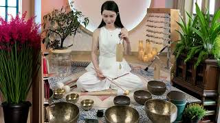 Cure Insomnia Naturally with Tibetan Singing Bowls for Deep Sleep Meditation