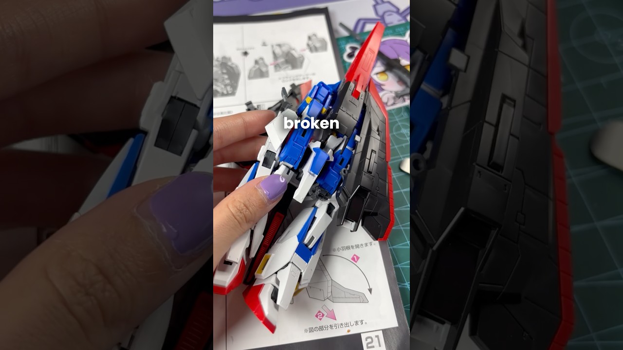 I tried transforming the RG Zeta for the first time #gunpla #modelkit