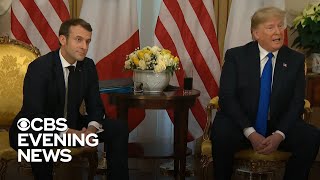 Trump clashes with Macron at NATO summit