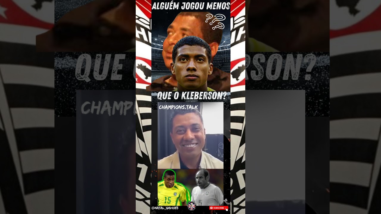 Kleberson + #jogadordefutebol ou + modesto ?