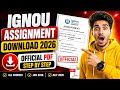 IGNOU Assignment Question Paper Kaise Download Kare? | IGNOU Assignment Download 2026 | #ignou