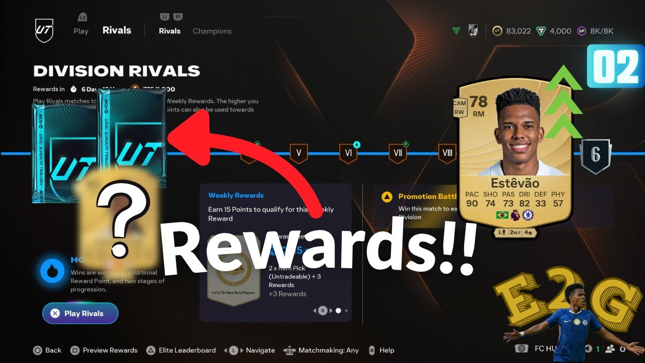 Promotion and Div Rivals Rewards on The RTG!