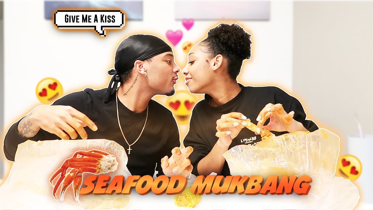 I Asked My Ex Girlfriend Dejha For A Kiss On Camera & This Happend... (SEAFOOD MUKBANG)