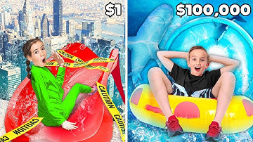 THỬ THÁCH CÔNG VIÊN NƯỚC $1 VS $10.000!