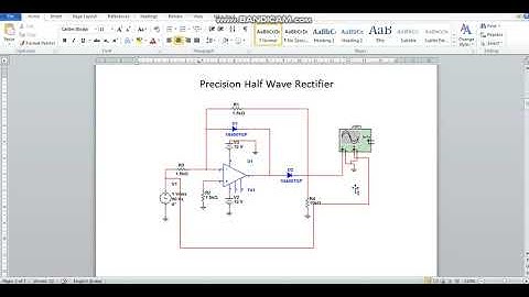 Precision Half Wave rectifier: Simulation Using MultiSim