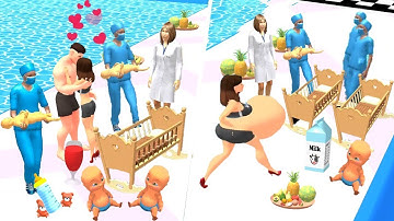 NOOB vs PRO vs HACKER - Mother Run 3D 👸🍼👶 All Levels Gameplay Android, ios - Hit Games