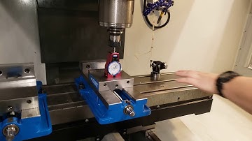 Haas Vertical CNC Mill Setting Tool Length Offsets From the Bed (3 of 3)