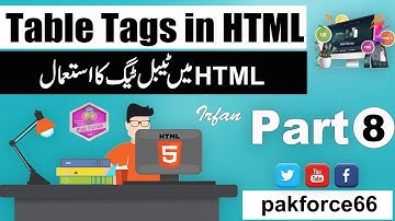 HTML5 Tutorials For Beginners Urdu / Hindi Part 8 Web Development Course In Urdu / Hindi