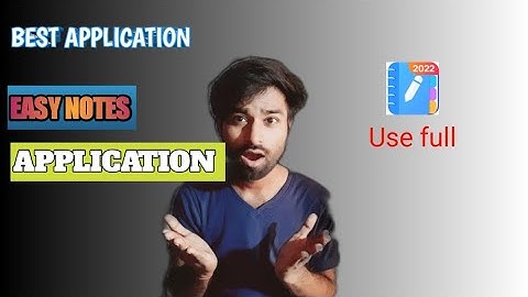 Easy notes app|| easy note app || kese use kare