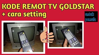 GOLDSTAR TV remote code + How to set it