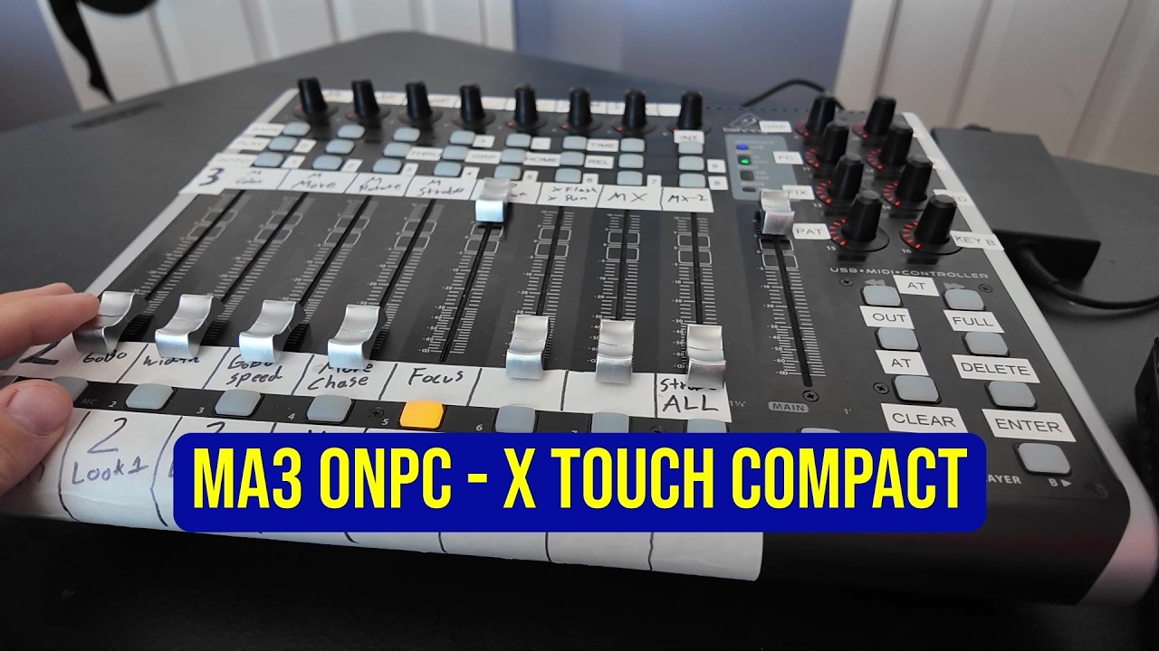 GrandMA3 + X-Touch Compact: Full OSC Feedback Overview - YouTube