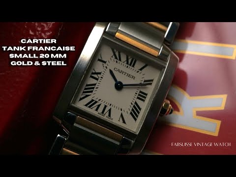 Cartier Tank Française 2384 Steel & 18k Gold Small 2000s