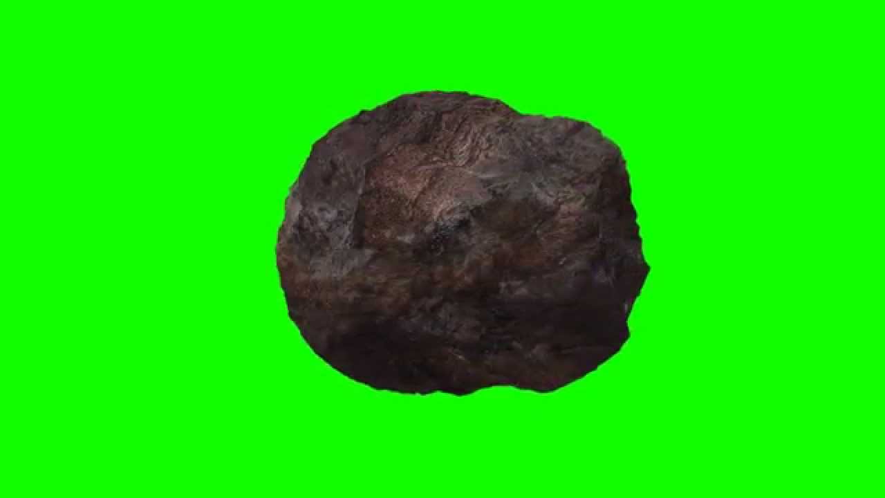 asteroid 03 in green screen free stock footage YouTube