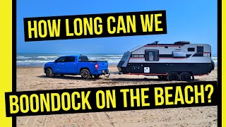 Camping on South Padre Island Beach with the Black Series | RV Living