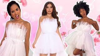 Trying CRAZY Fashion Nova Wedding Dresses?!