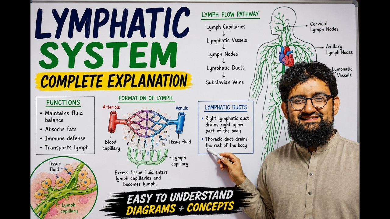 Lymphatic System in One Shot | Complete Lecture for MDCAT 2026