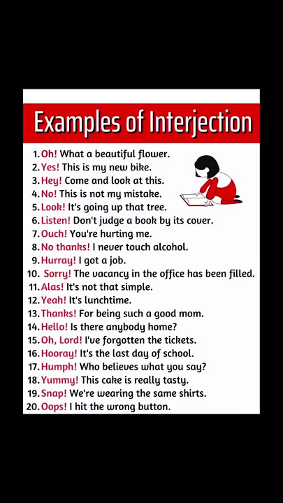 Examples of interjection 👊🔥|#communicationskills #learningenglishwith #shortvideo #learningenglish