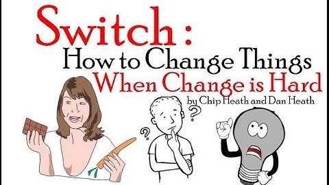 How to Change Things when Change is Hard- Switch By Chip Heath and Dan Heath