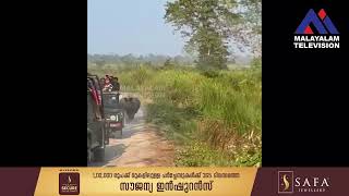 സഞ്ചാരികളുടെ വാഹനത്തിന് പുറകെ ഓടി കാണ്ടാമൃഗം,വഹനത്തിന്‍റെ വേഗത കൂട്ടി  ഡ്രൈവർ screenshot 2
