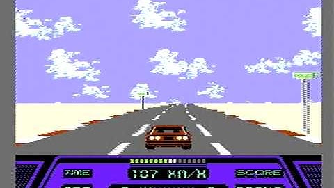 Nintendo NES Rad Racer Game (Intro)